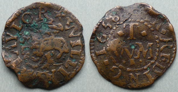 Reading, William Taylor 1658 farthing N186 Reading, William Taylor 1658 farthing N186